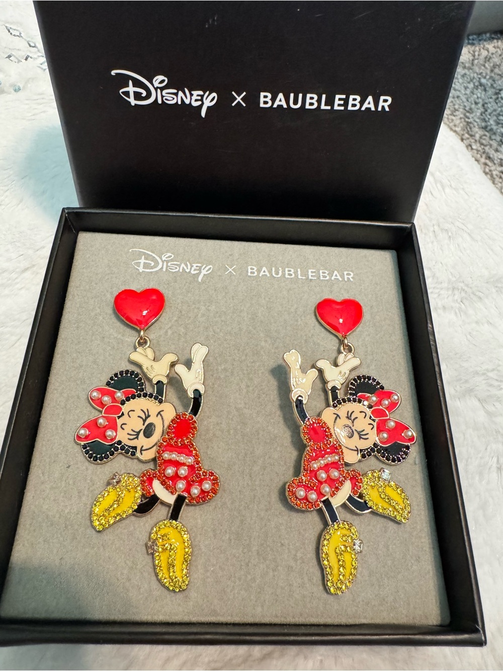 Disney x BaubleBar Dancing Minnie Mouse Dangle Earrings